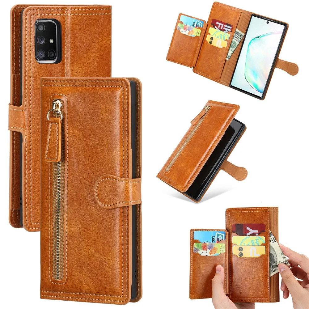Custodia A Portafoglio Con Cerniera In Pelle Galaxy A51 Per Samsung Galaxy A51 A71 Custodia 4G A515F A715F Cover Galaxy A51 A71 5G A516B A716B