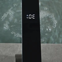 Digital Display Bathroom Basin Faucet Intelligent LED Brass Deck Mounted Washbasin Crane Hot Cold Water Mixer Sink Vanity Tap 2