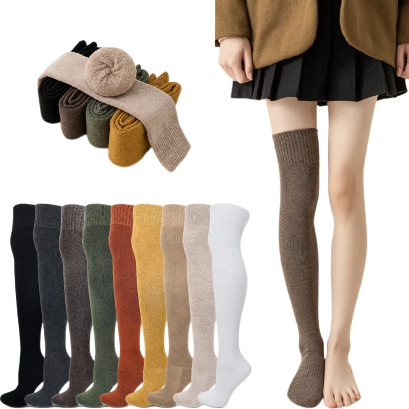 Talla única Mujer 2 Pares Calcetines Hasta Rodilla Miércoles