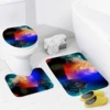 Home bathroom floor mats Bath Foot mat Animal oil paint style modern bathroom accessorie rug Toilet mat Bathtub anti-slip carpet 3