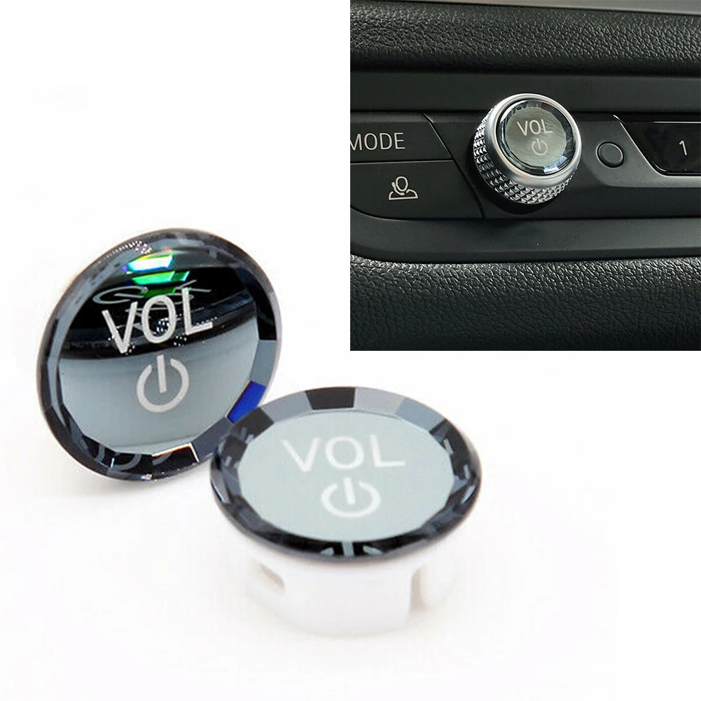 자동차 크리스탈 볼륨 조절 노브 버튼 교체 트림 ABS 커버 스위치, BMW MGU G20 G28 G14 G15 G16 G29 G07 G05