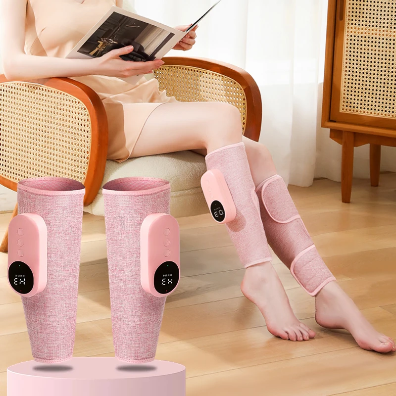 Wireless Electric Leg Massager Device Rechargeable Air Compression for Pain Relief Calf Muscle Fatigue Relax Massage Health Care leg massager pair 2 pieces wireless smart air compression relief calf muscle fatigue massage relaxing pluggable complete wrap