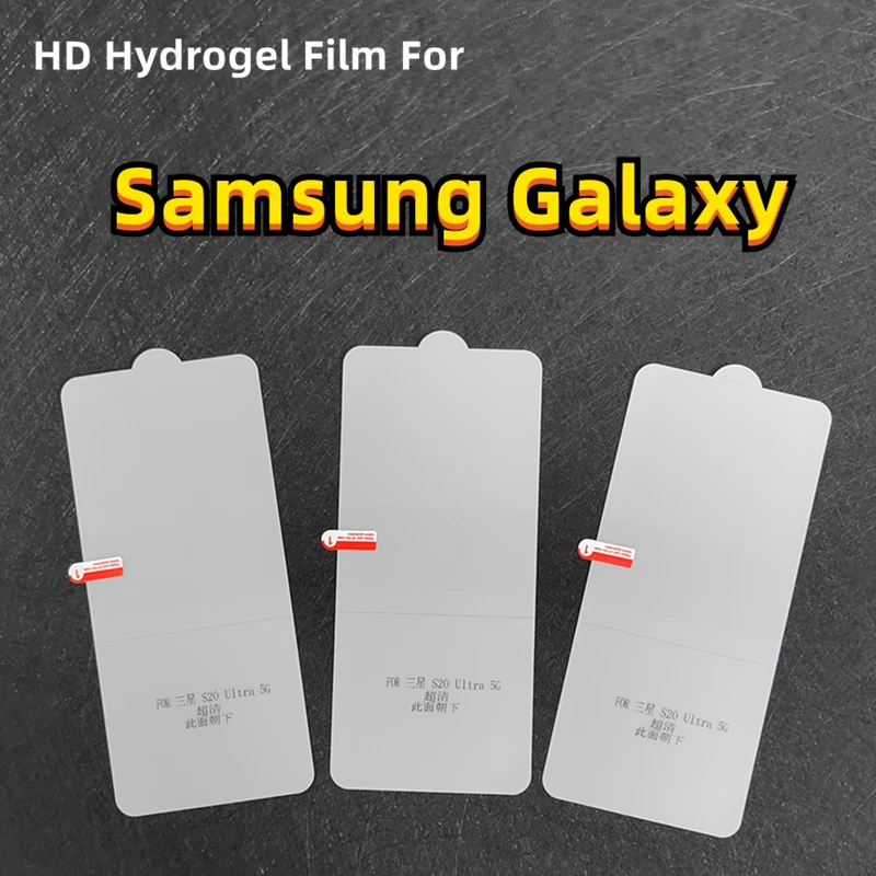 

3pcs Screen Protector For Samsung Galaxy S22 Ultra HD Hydrogel Film For Galaxy S20 S21 S22 Plus Note20 Ultra TPU Protective Film