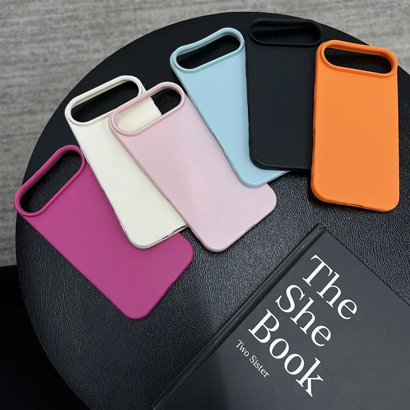 Chic Candy Color Litchi Patterned Shockproof Phone Case