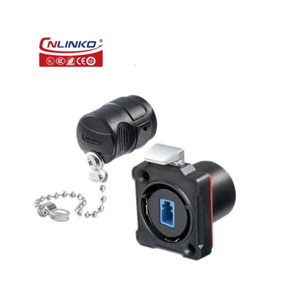 Connecteur Fibre Optique étanche IP68 - BD-24 LC Monomode Dual Core - Pour équipements Industriels Et Internet
