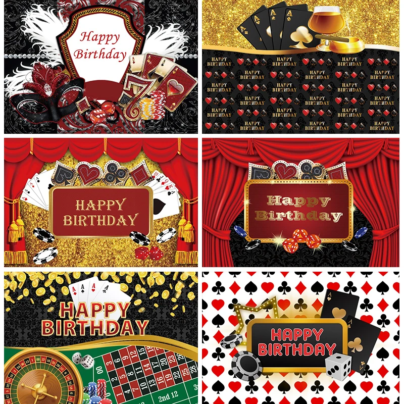 Sfondo Fotografico Del Casinò Tema Decorazioni Per Feste Di Compleanno Roulette Casino Banner Fiches Da Poker Sfondo Fotografico Per Oggetti Di Scena 
