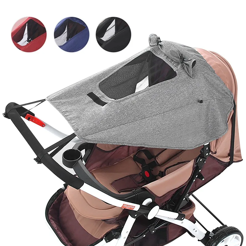 

Baby Stroller Accessories Sun Shade Cover UV Protection Sunshade Carriage Canopy Cover for Pram Sun Visor Bebes Accesorios