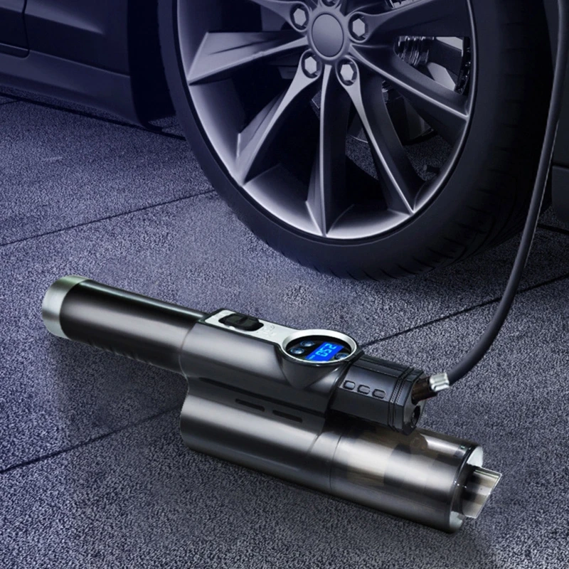 Ÿ̾ inflator ڵ  ûұ 4-in-1 ޴  Compressr   Ÿ̾ з  LCD ÷ /ǽ