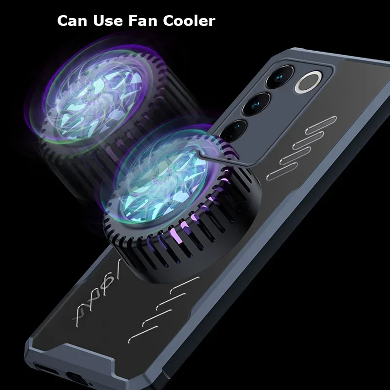 Custodia trasparente anti-caduta con dissipazione del calore in grafene per vivo S18 S17 S17t S16 Pro con ricarica wireless_voghion.com