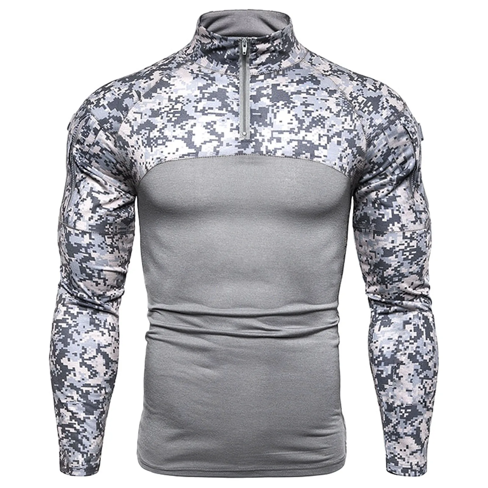Camiseta de manga larga con cremallera para hombre, ropa deportiva informal, ajustada, de lujo, estilo Retro, Coreano