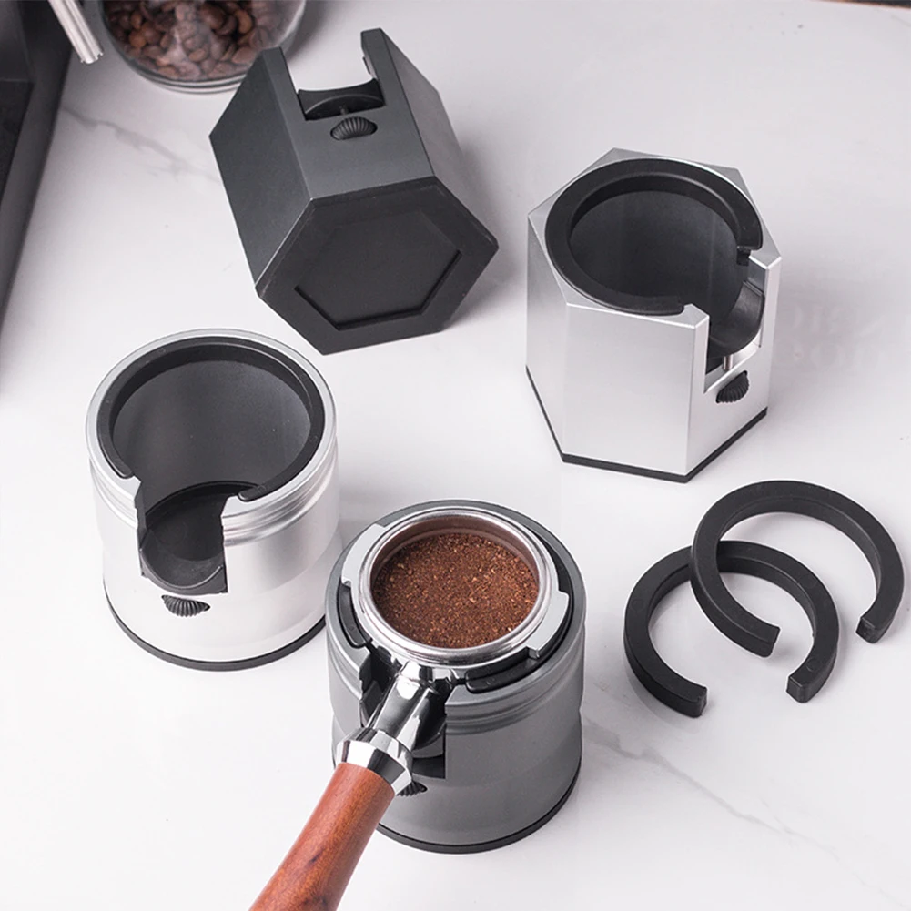 CoffeePortafilterHolderEspressoTamperStandBaseAdjustable