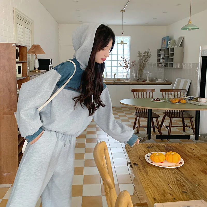 Set di felpe con cappuccio da cowboy con cuciture 157 (in precedenza 165A) -8618-P155-K218_voghion.com