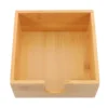 Square Bamboo Tissue Box Household Napkin Case Kitchen Paper Holder Restaurant Accessory Home Garden Storage ganization 1