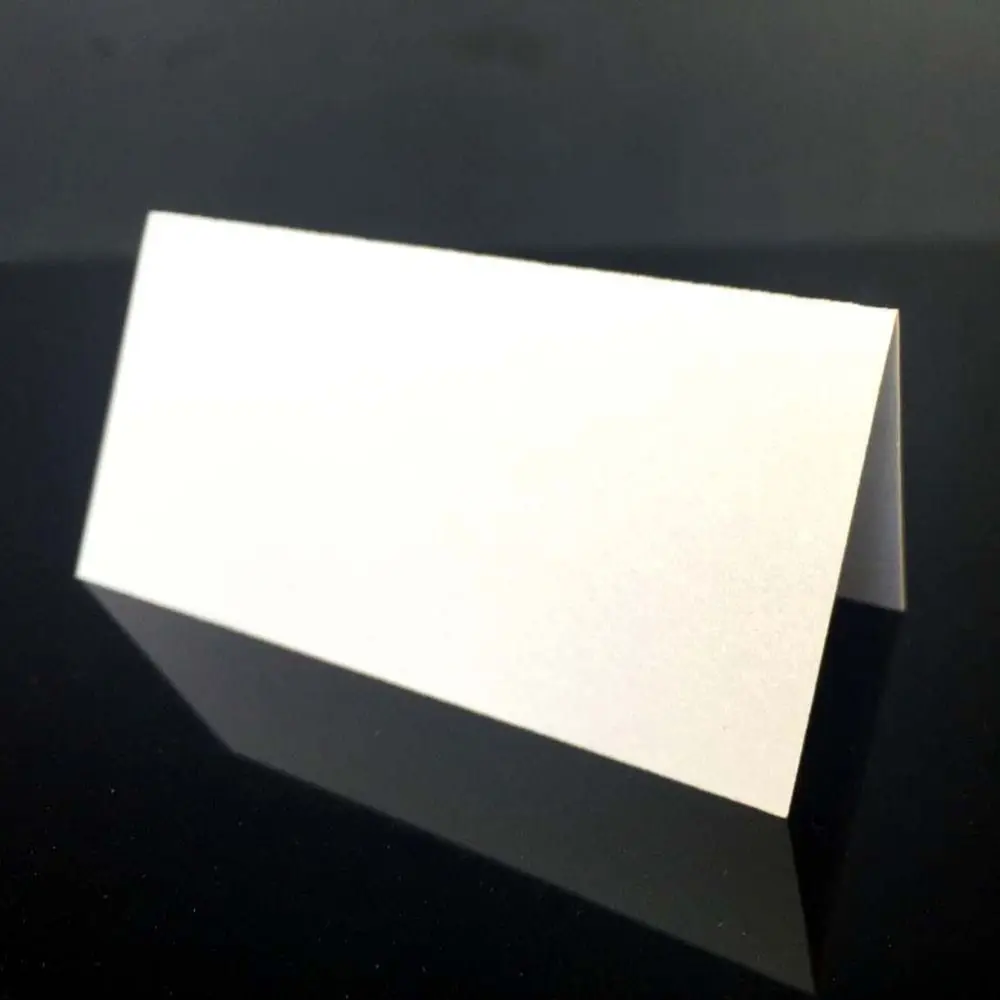 10pcs Vintage Wedding Place Cards Blank Folded Name Seat Card Kraft Paper Elegant Table Place Cards Anniversary Celebration