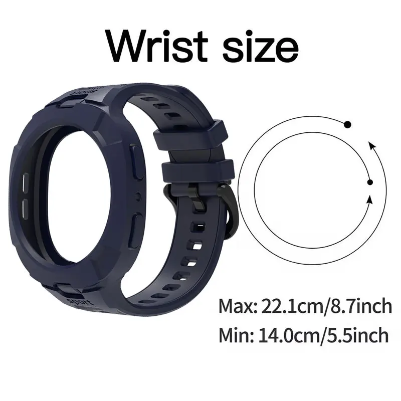 Breathable Silicone Replacement Strap with Protective Case