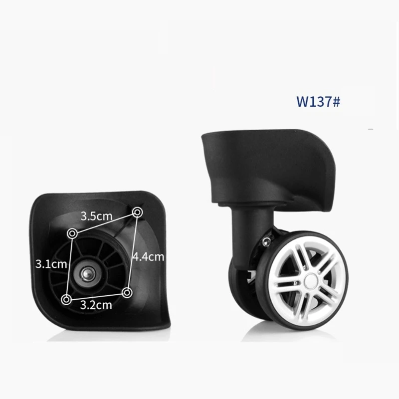 1 Pair DIY Luggage Suitcase Wheel Travel Luggage Replacement