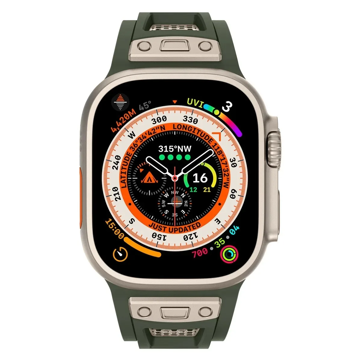 Uhrenarmband für iWatch 42/44/45/49 mm, modisches Metallarmband für die Uhrenserie Ultra2 Se 9/8/7/6/5/4/3/2/1_voghion.com