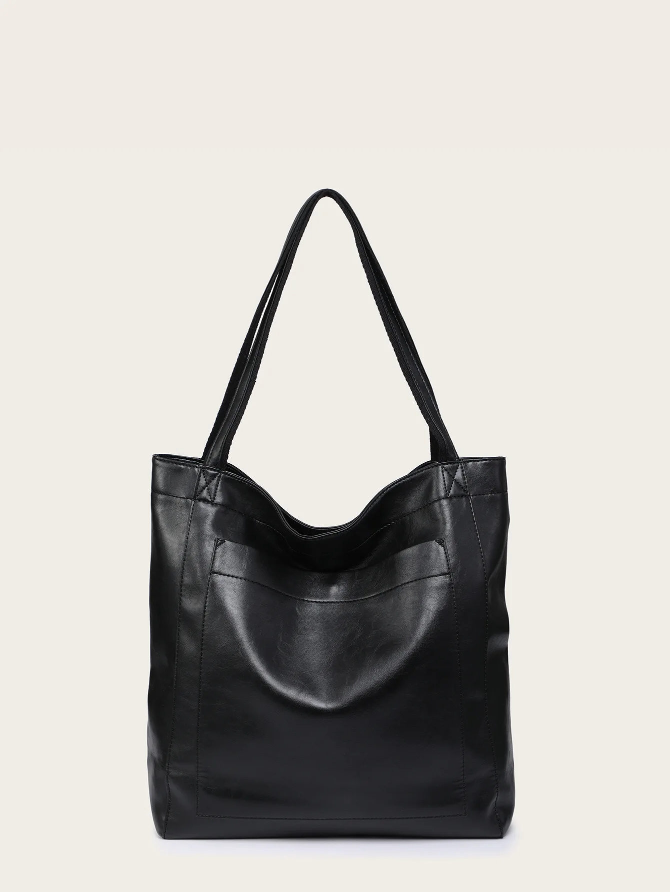 Retro Women's Large Capacity Shoulder Bag Soft Leather Tote Bag_voghion.com