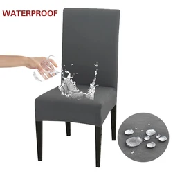 Waterproof Elastic Chair Cover - Elegant and Durable Seat Protection - 1piece (Grey)