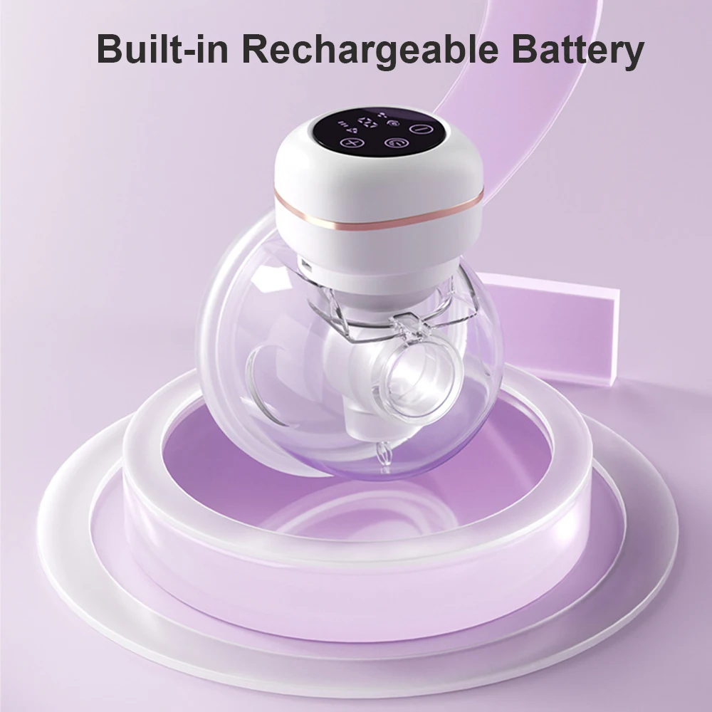 Wearable Breast Pump Portable Electric Breast Pump Hands Free Low Noise Milk Puller Comfort Milk Extractor for Breastfeeding 4