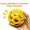 Cats and Dogs with Hollow Balls Cleaning Teeth Without  Deformation  Toys TPR Plastic Rubber Balls Christmas Bells Pet Toy Balls 6