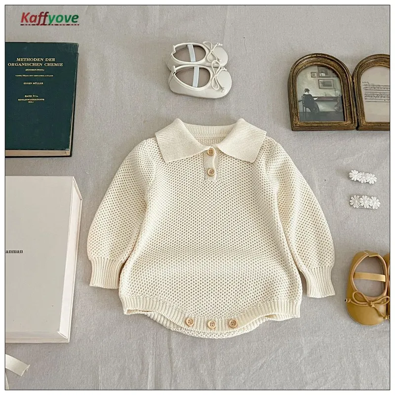 

Newborn Boy Girl Bodysuit Full Sleeve Knit Toddler Winter Autumn Coats Soild Turn Kids Sweater Infantil Pullover 1 2 3Y Tops