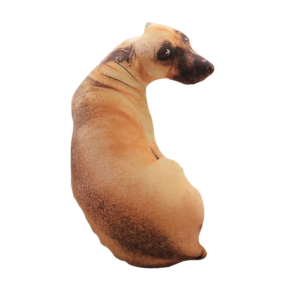 1Pcs 50Cm 스테레오 개 베개 현실적인 디자인 어린이를위한 부드러운 지원 쿠션 성인 침실 거실 여행 선물 장식