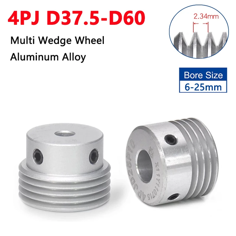 Multi Wedge Roda Polia Sincronismo Síncrono Slots Motor Shaft Pico Groove 4pj Belt Diâmetro 37560 mm 625 mm