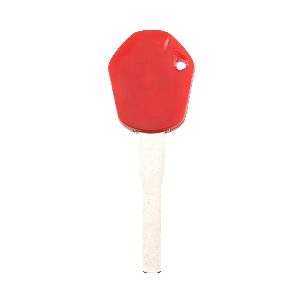 New Blank Motorcycle Uncut Key Red Length 43mm for Motorbike Spare Part Replacement Accessory