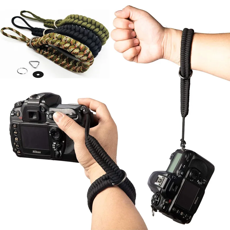 Camera Strap Camera Wrist Strap Hand Grip Paracord Braided Wristband for Pentax for panasonic DSLR Camera Accessories