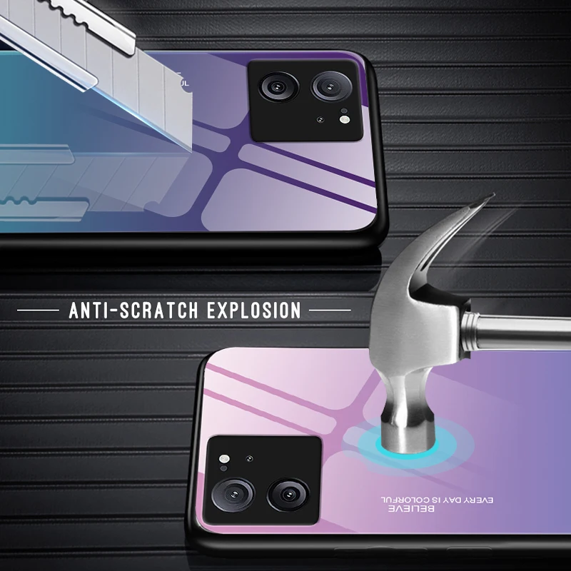 Luxury Glass Phone Coque - Elegant Protective Cover