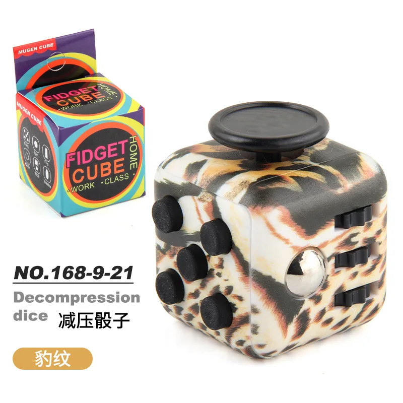 Stress Relief Solid Color Fidget Dice for Anxiety & Focus Enhancement