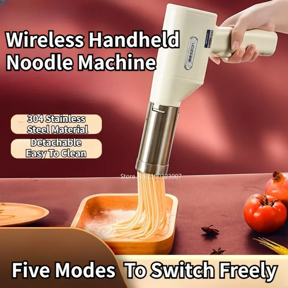 Wireless Handheld Noodle Machine Automatic Electric Pasta Maker Machine USB  Charging Dough Pressing Machine Kitchen Appliances