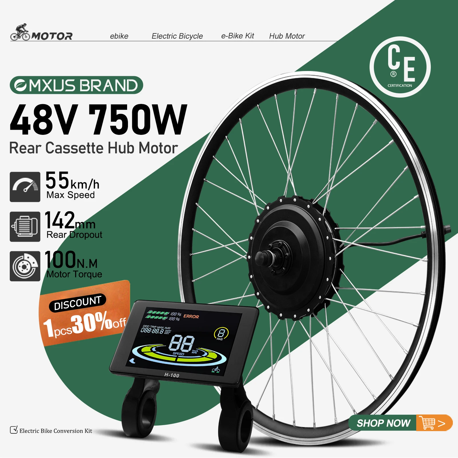 Mountain Bike Conversion Kit 36V 350W Bicycle Modified Front Drive