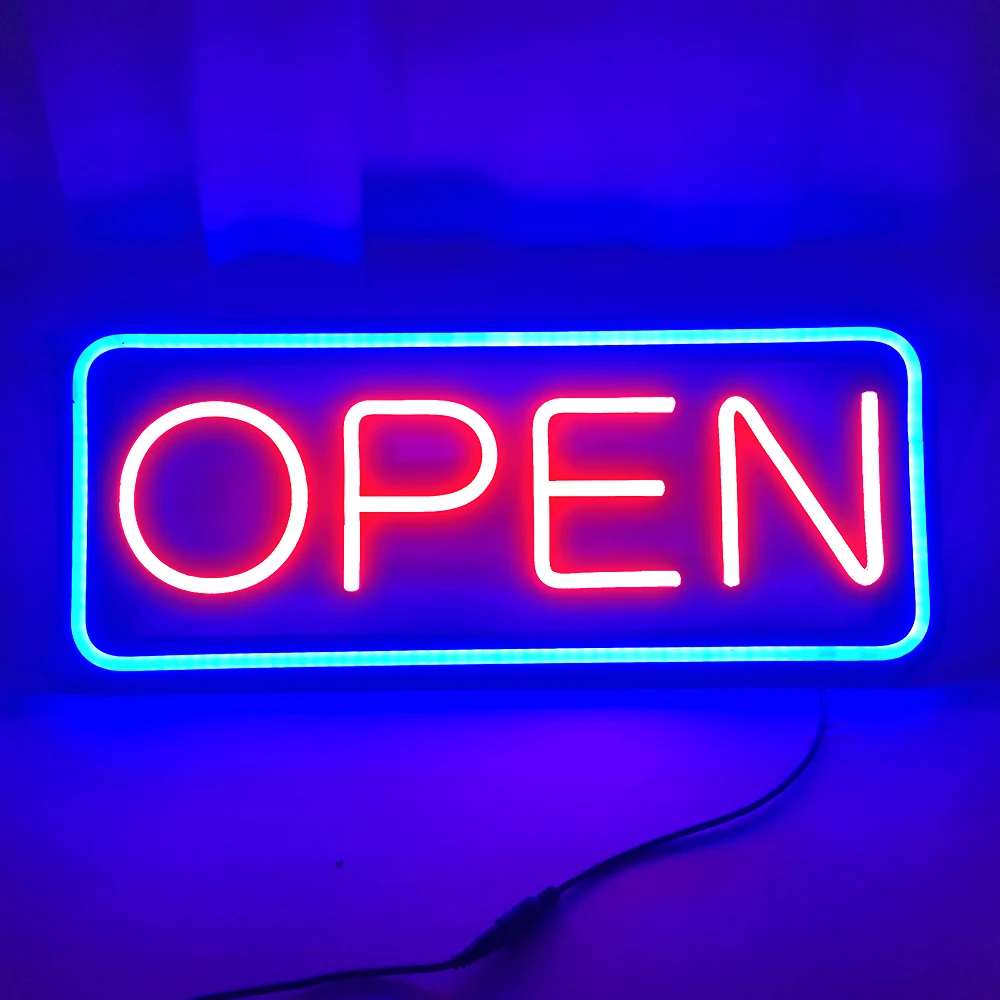 Wholesale Open sign Advertising Light Board Shopping Mall Bright Animated Motion Neon Business Store Billboard US EU Plug