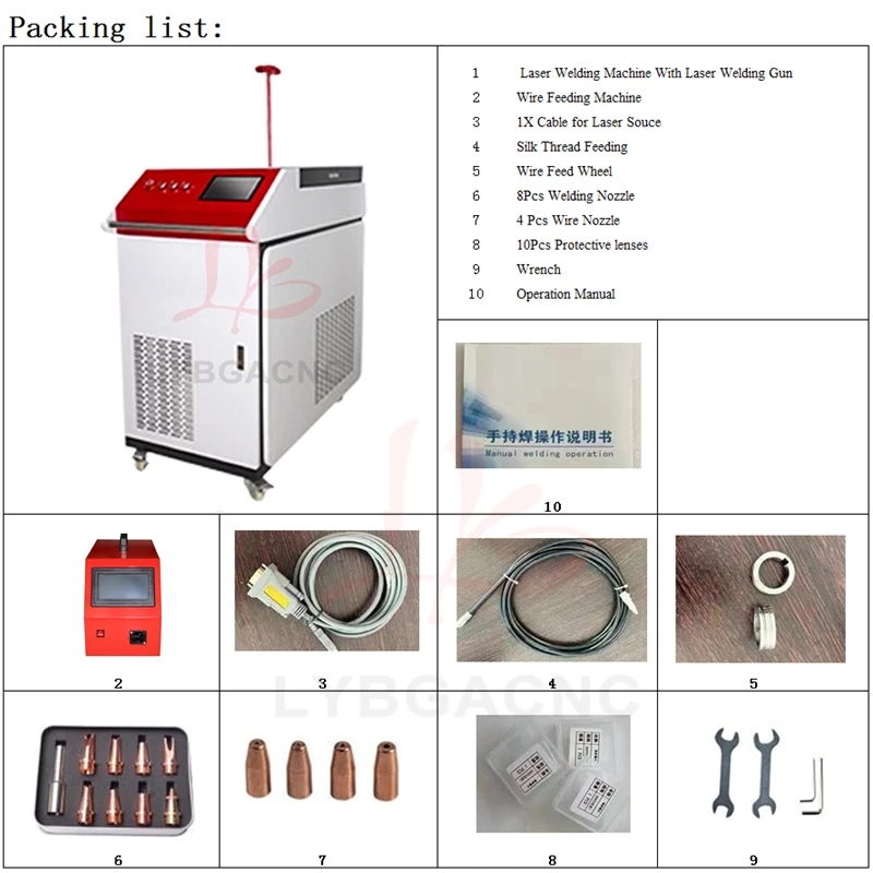 3000W Fiber Laser Welding Handheld 4 in 1 Metal Welding Cleaning Cutting Soldering Machine Welder 2000W