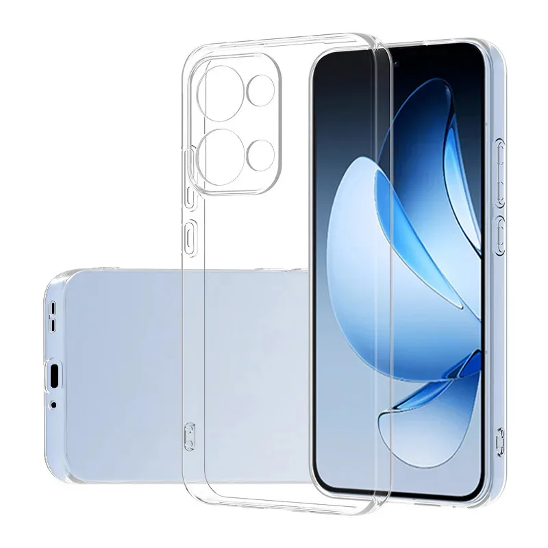 Slim Soft TPU Clear Phone Case - Transparent Protective Back Cover