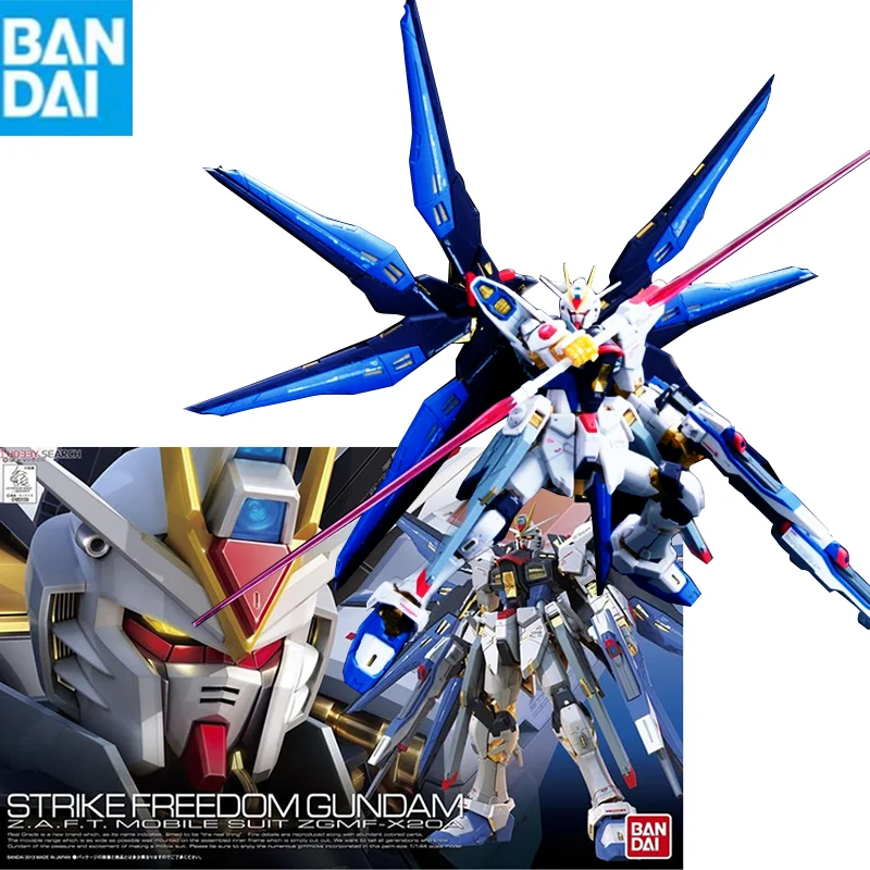 

Bandai Gunpla Rg 14 1/144 Zgmf-X20A Strike Freedom Gundam Assembly Model Movable Joint High Quality Collectible Models Kid Gift
