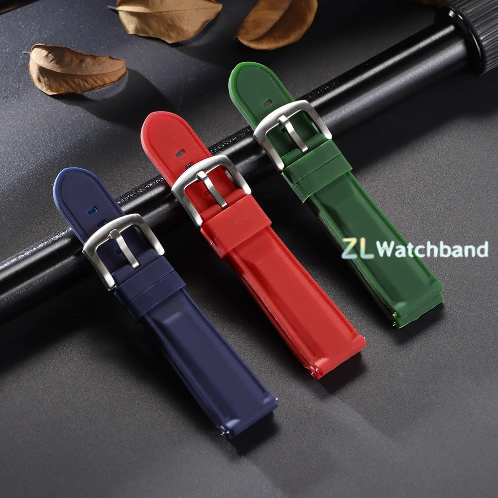 Universal Waterproof Silicone Sports Watch Band - Quick Release Wristband