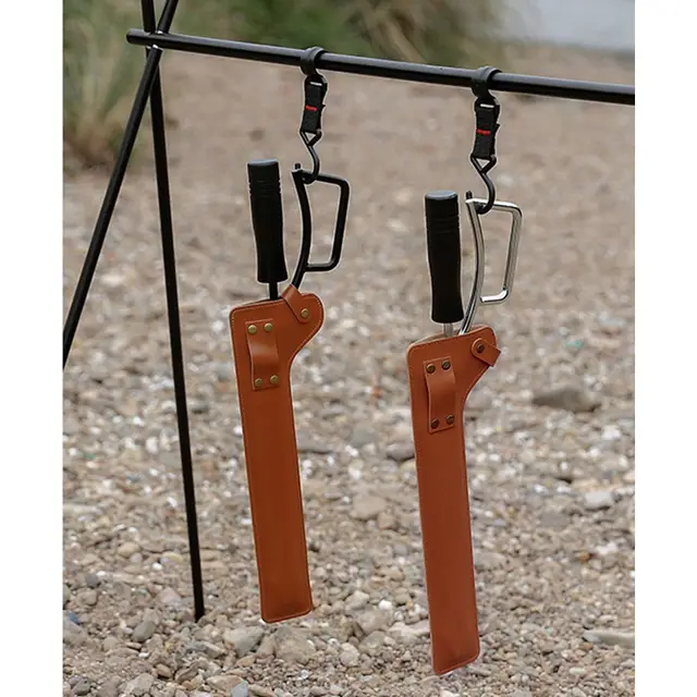 Piknik Kemping Grillezés Kültéri Tűzfogók Faszén Klip Bilincs