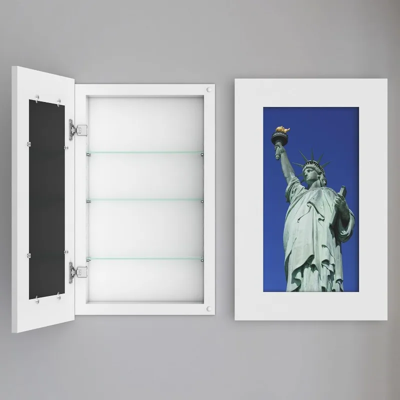 Picture Framed Styled Medicine Cabinet Recessed Bathroom Wall Cabinet