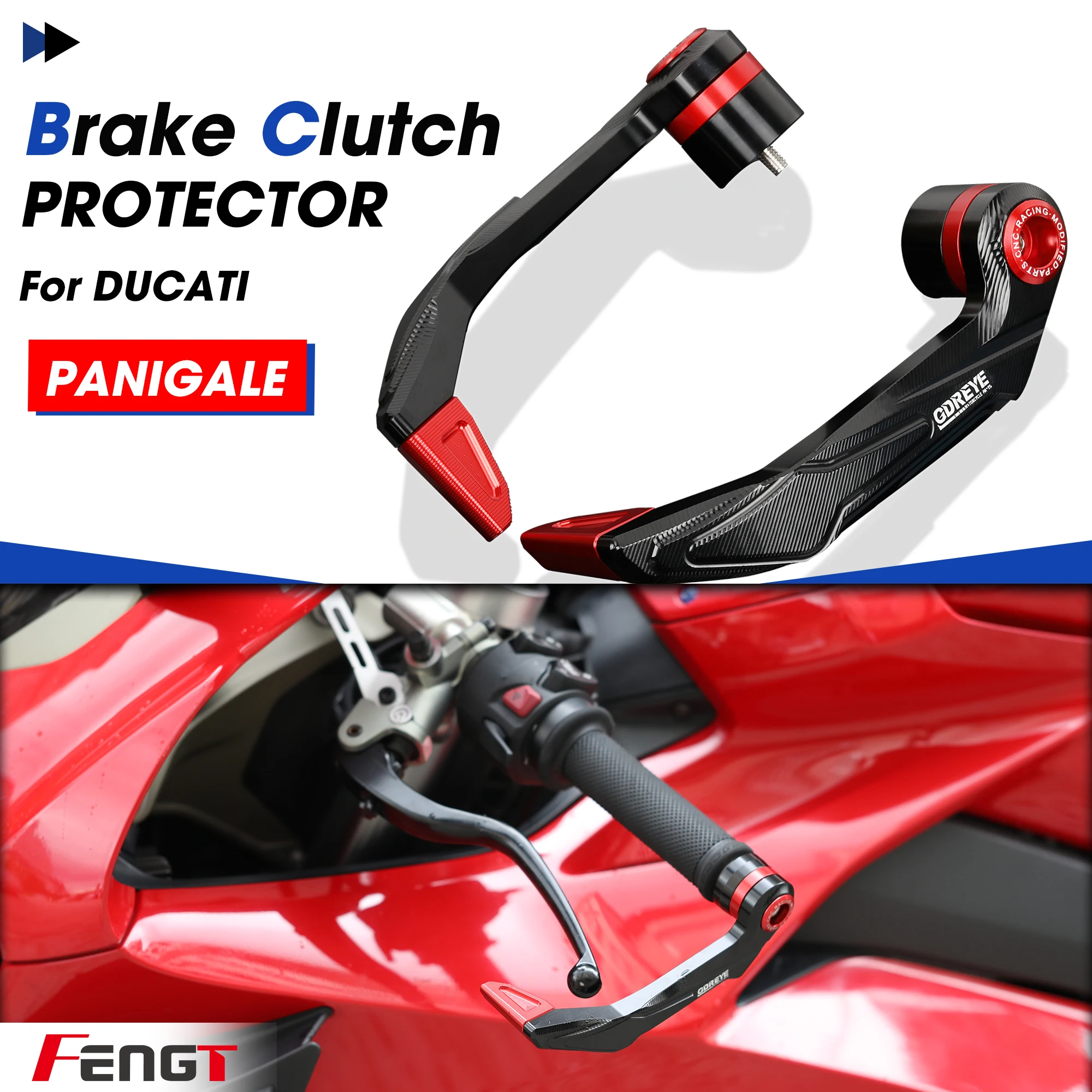 7/8 Handlebar Brake Clutch Lever Guard For DUCATI 899 959