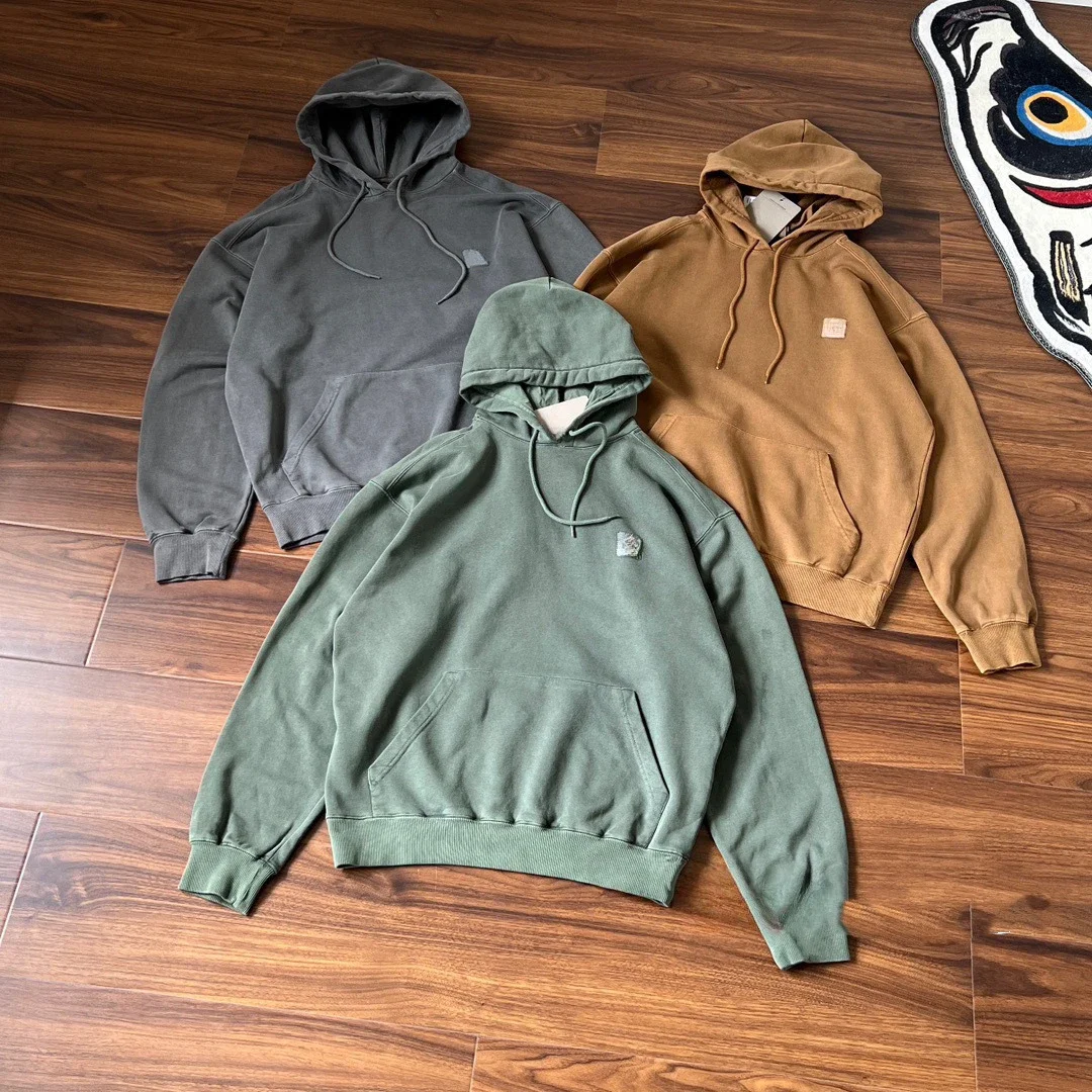 

Heavyweight Batik Wash Old Loose Hooded Sweater Japanese Streetwear harajuku Couple Tops Korean Fashion joggers