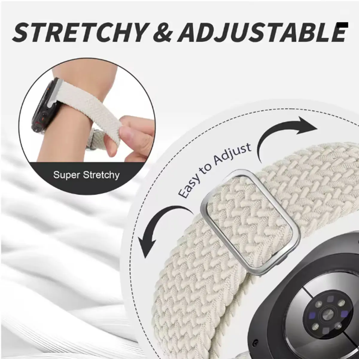 Nylon Braided Sport Strap Wristband