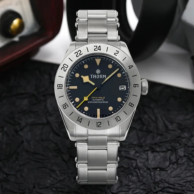 

Replica Luxury Men Watch 39mm Vintage Diver Nh35 movement Automatic Mechanical Sapphire Crystal 20atm Waterproof C3 Luminous