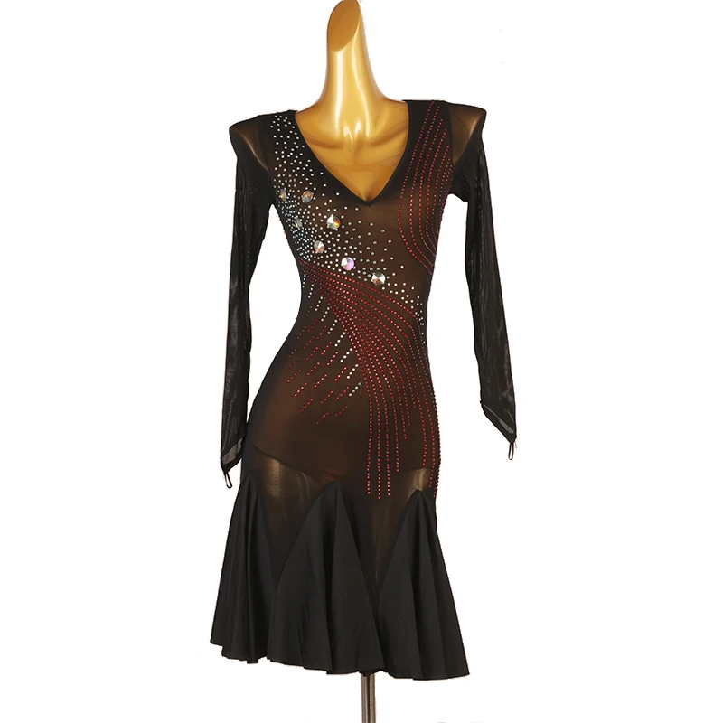

New Latin Dance Performance Competition Advanced Adult Dress Rumba Chacha