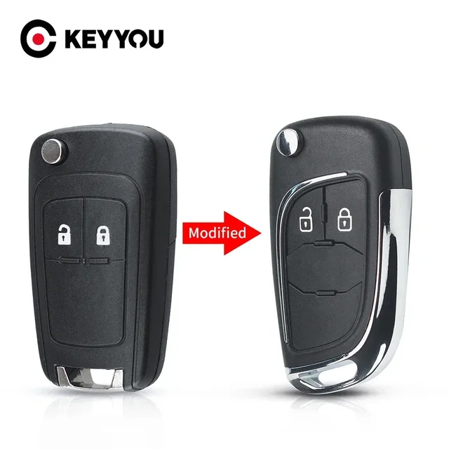 KEYYOU New 1pcs For Chevrolet Cruze for OPEL Insignia Astra Zafira Mokka Agila Corsa Meriva Signum Tigra Mando Modified Car Key 1