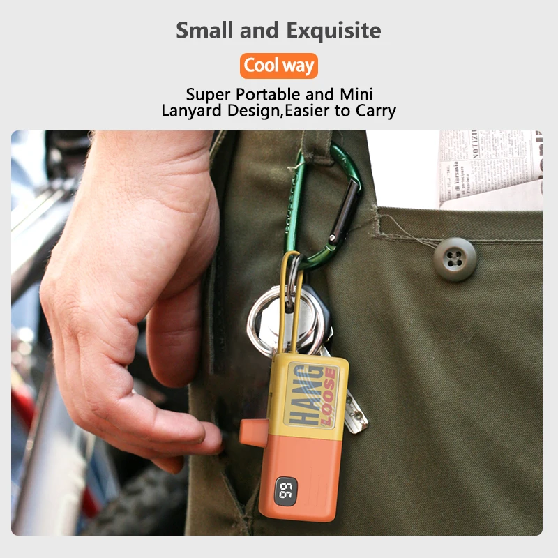 Portable Hang Loose Charger Mini Capsule Power Bank 5000mAh PowerBank With Type-C Cable Super Fast Charging For IPhone Xiaomi 4
