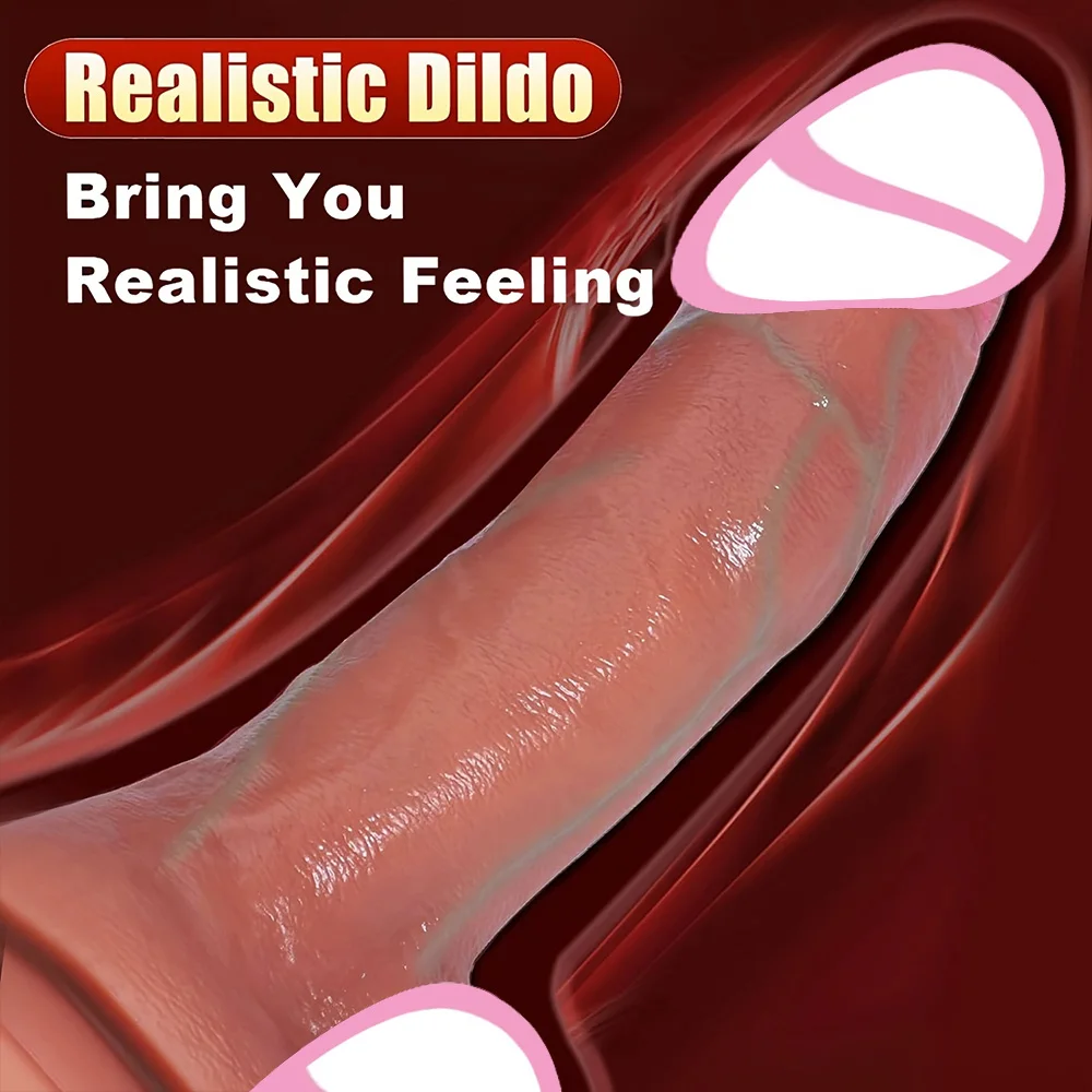 Skin Feeling Dildos women Soft Huge Dildo Realistic Penis Female Masturbators Double-layer Silicone Power Suction Cup Dick