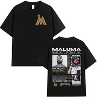Rapper MALUMA 2024 Album Graphic T Shirt Men's Hip Hop Retro Style Short Sleeve T-shirt Fashion Oversized Cotton Tees Streetwear 2